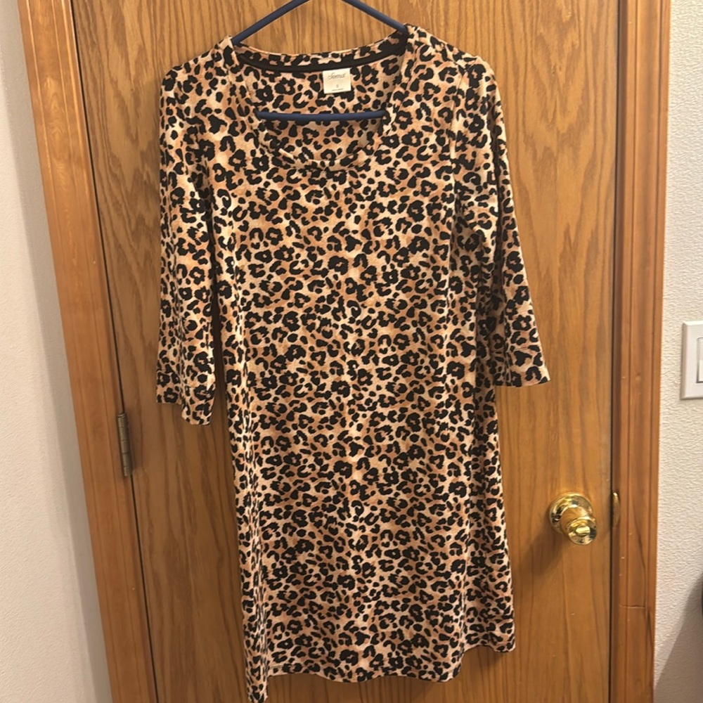 Soma cheetah print night gown or dress size small